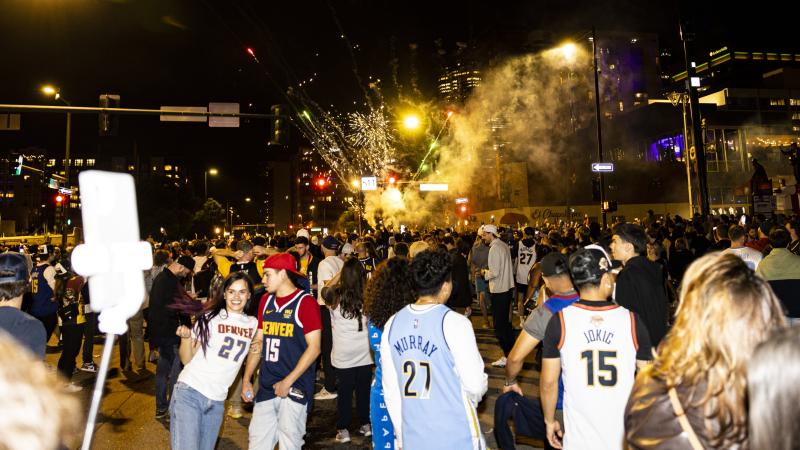 Denver Nuggets celebration, Colorado, June 12, 2023