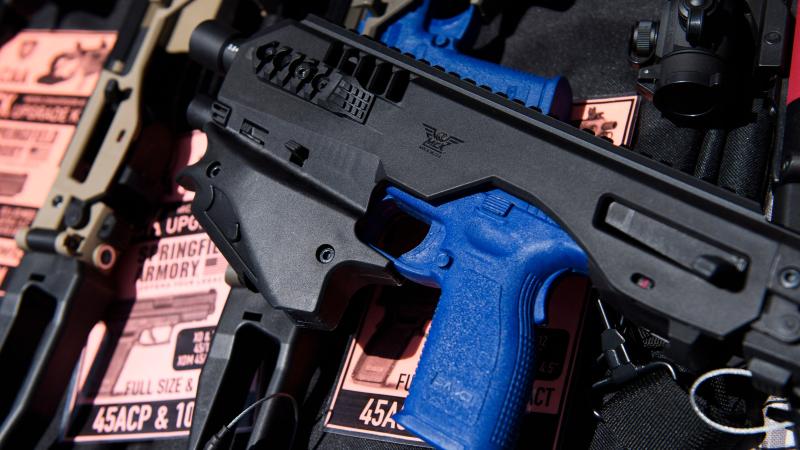 Pistol brace, Costa Mesa, Calif., June 5, 2021