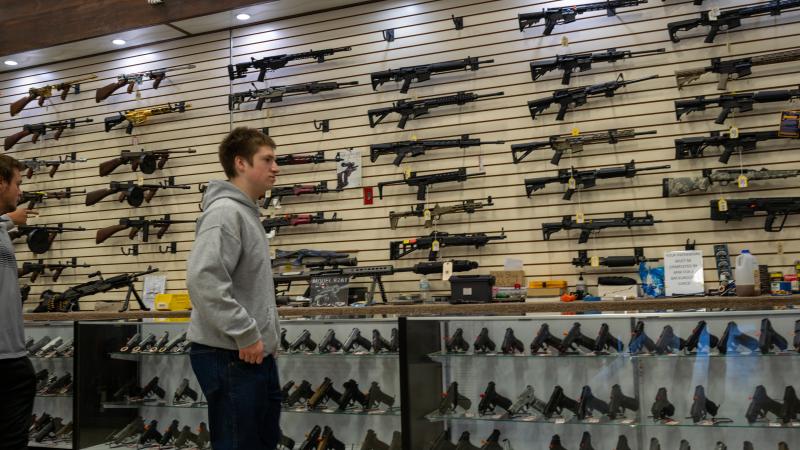 Gun show, Rod of Iron Freedom Festival, Greely, Pa., Oct. 9, 2022