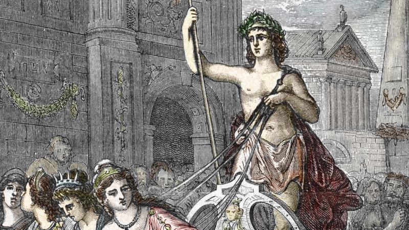Elagabalus, Roman emperor, 1888 engraving