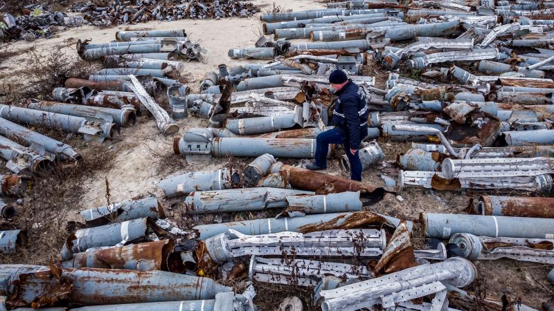 Russian missile shells, Kharkiv, Ukraine, Dec. 7, 2022