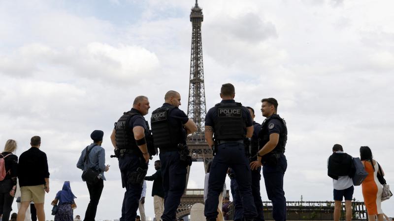 Eiffel Tower police, Paris, France, July 5, 2023