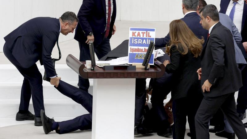 Hasan Bitmez collapse, Ankara, Turkey, Dec. 12, 2023