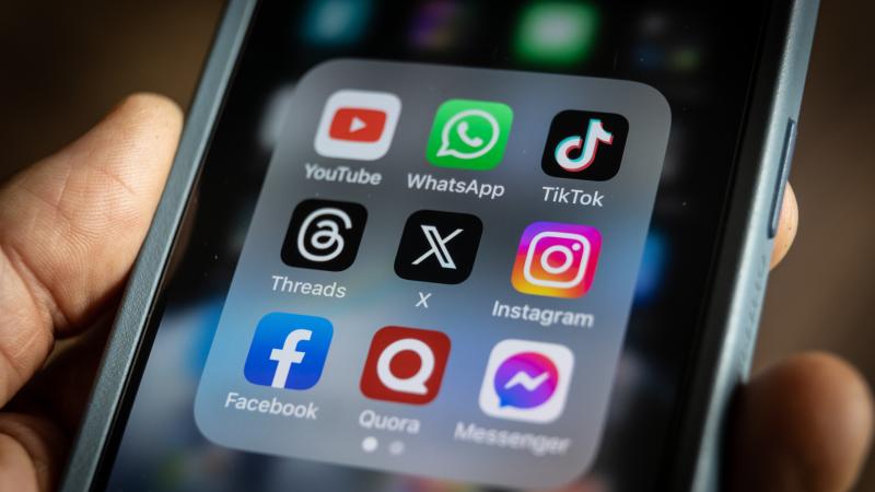 Social media, phone, Bath, England, Aug. 1, 2023
