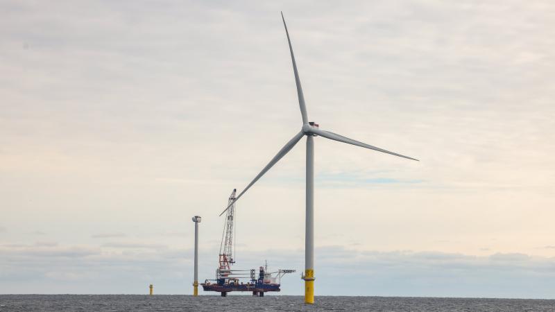 South Fork Wind Farm construction, Atlantic Ocean, Dec. 7, 2023