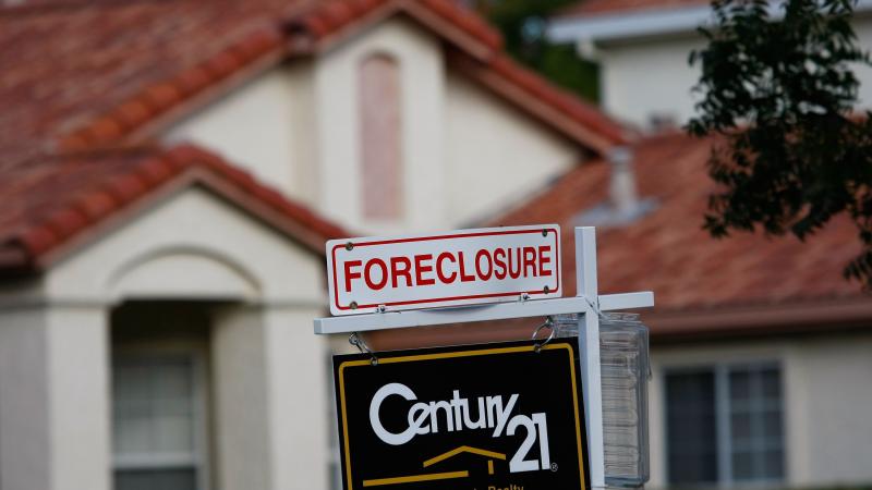 Home foreclosure, Oct. 15, 2007, Antioch, Calif.