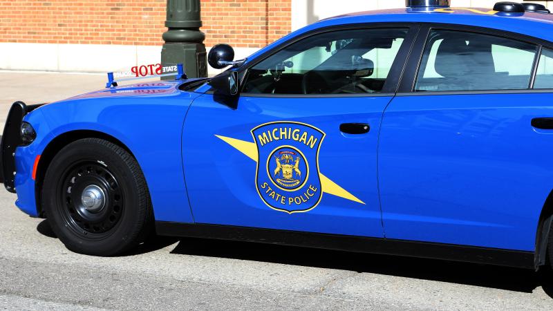Michigan State Police car, Sept. 27, 2018, Detroit