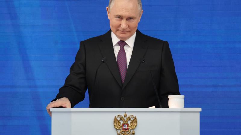 Vladimir Putin, Feb. 29, 2024, Moscow, Russia