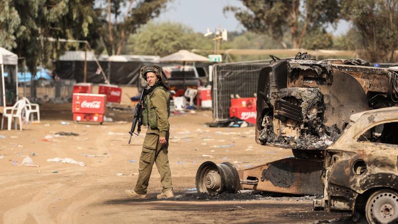 Nova Festival, soldier, Re'im, Israel, Oct. 10, 2023
