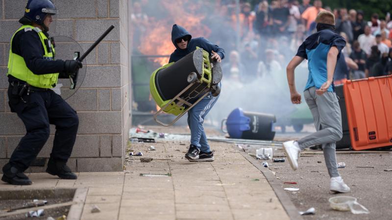 England protests 