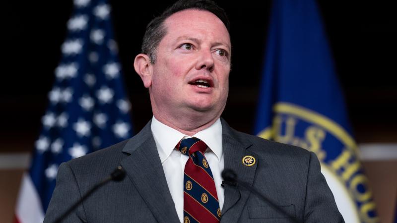 Rep. Eric Burlison, R-Mo., particpates in the Republican Study Committee news conference to unveil their FY2025 budget proposal in the U.S. Capitol on Thursday, March 21, 2024. 
