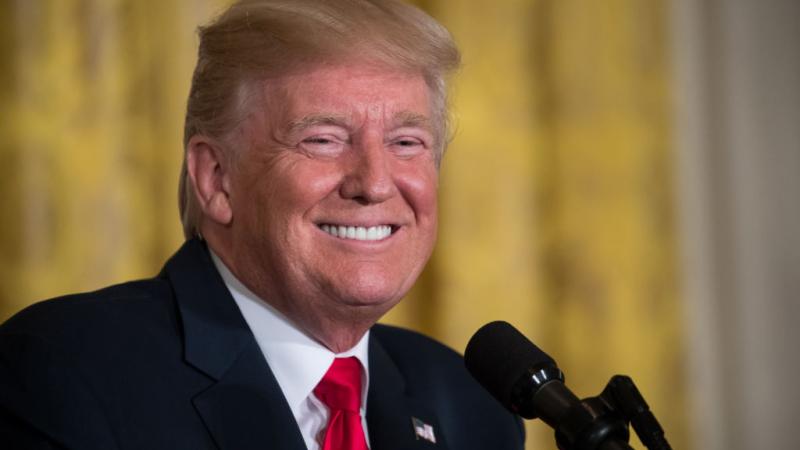 Trump laughing