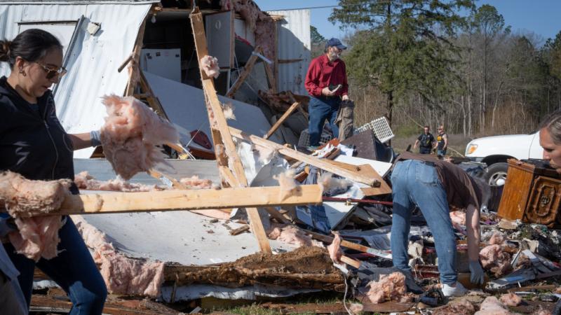 Tornado damage