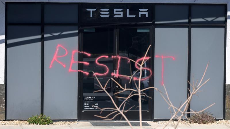 Tesla vandalism