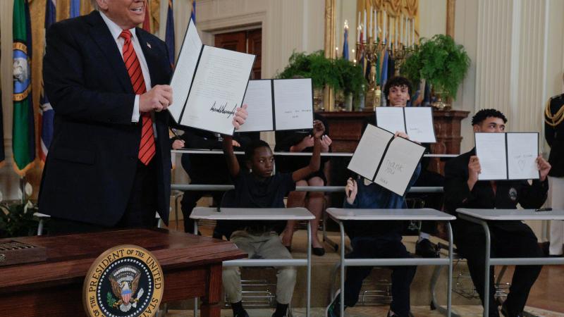 Trump with children