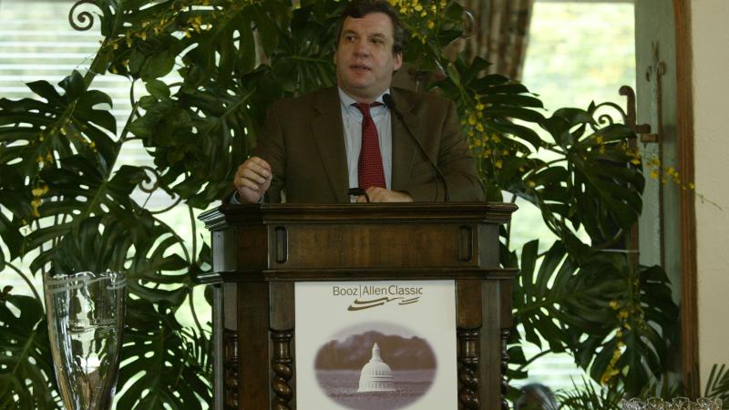 Author John Feinstein at Booz Allen Classic Chairman's Reception, Congressional Country Club Ballroom in Bethesda, Maryland. Sunday, June 5th, 2005
