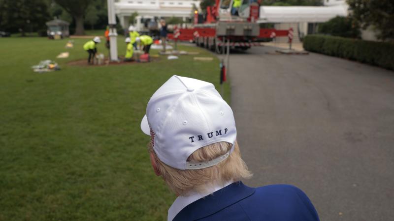 New Flag Poles Installed On White House Grounds 