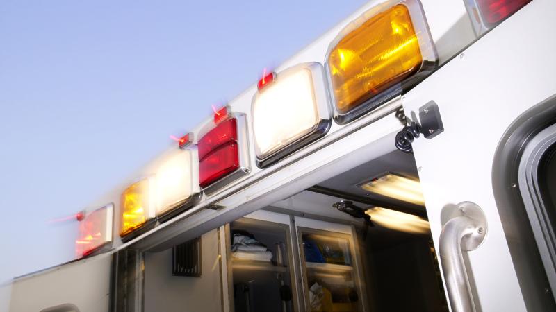 Ambulance lights - stock photo