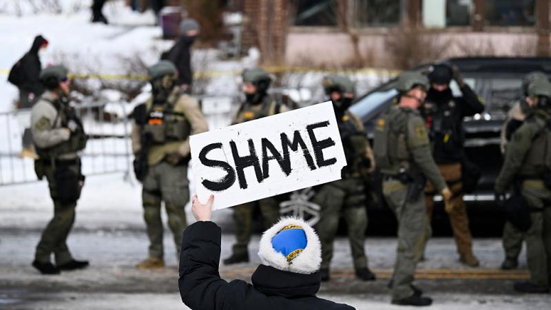 Aftermath of shooting incident in Minneapolis