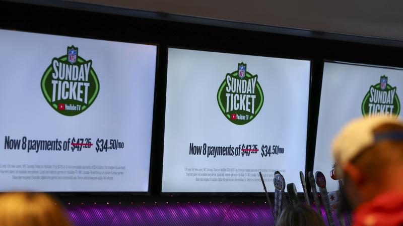 Advertisement for NFL Sunday Ticket on Youtube
