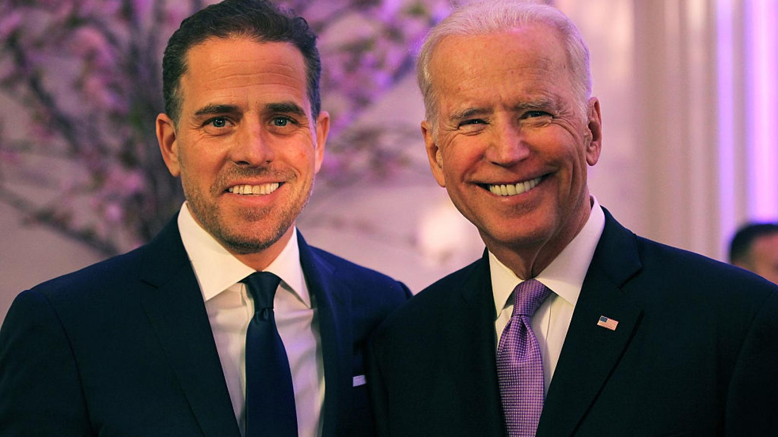 Hunter Biden with father Joe Biden
