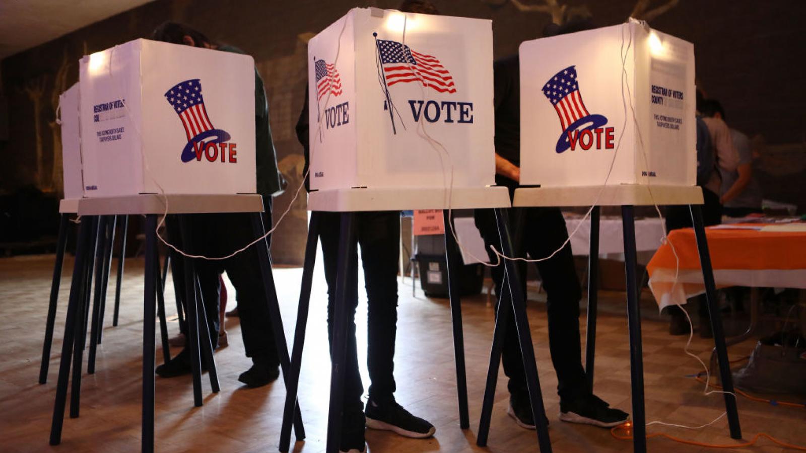Voters at the polls