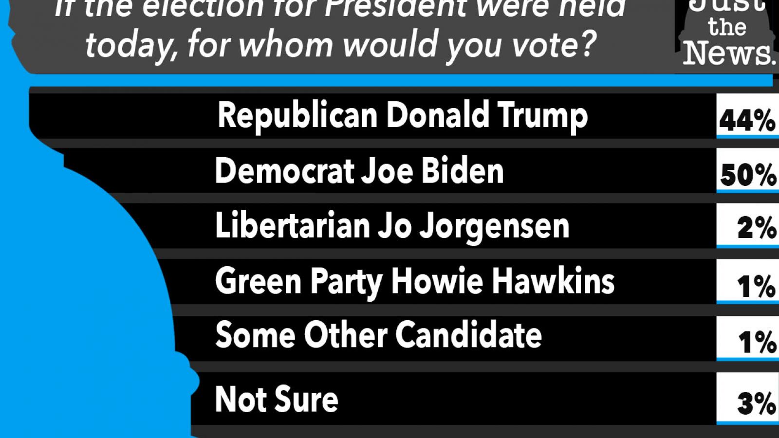 Just the News Poll, Who would you vote for in the Presidential election?