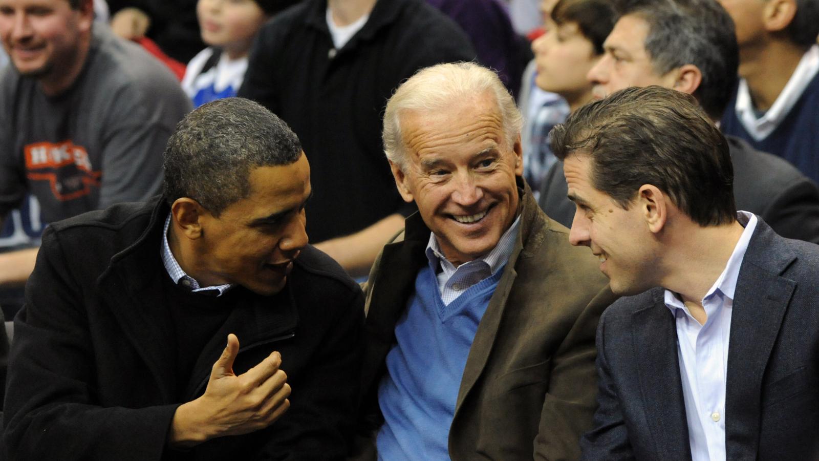 Hunter and Joe Biden with Obama