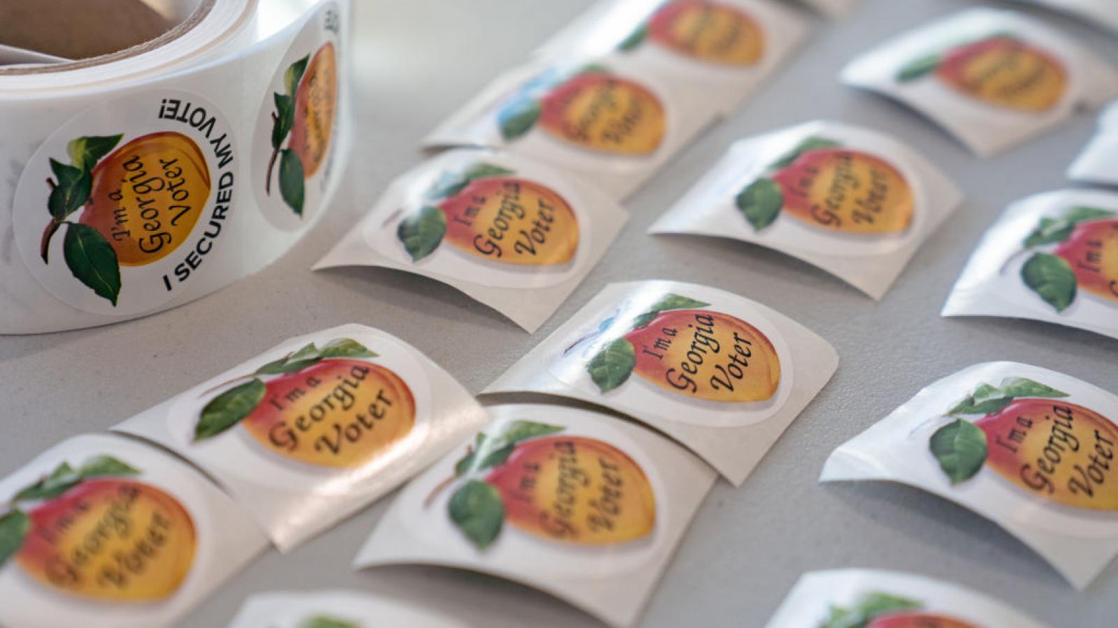 Georgia voter stickers