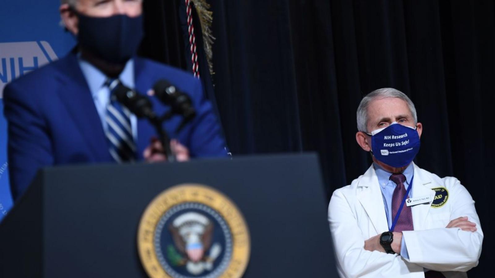 Joe Biden and Anthony Fauci, February 2021