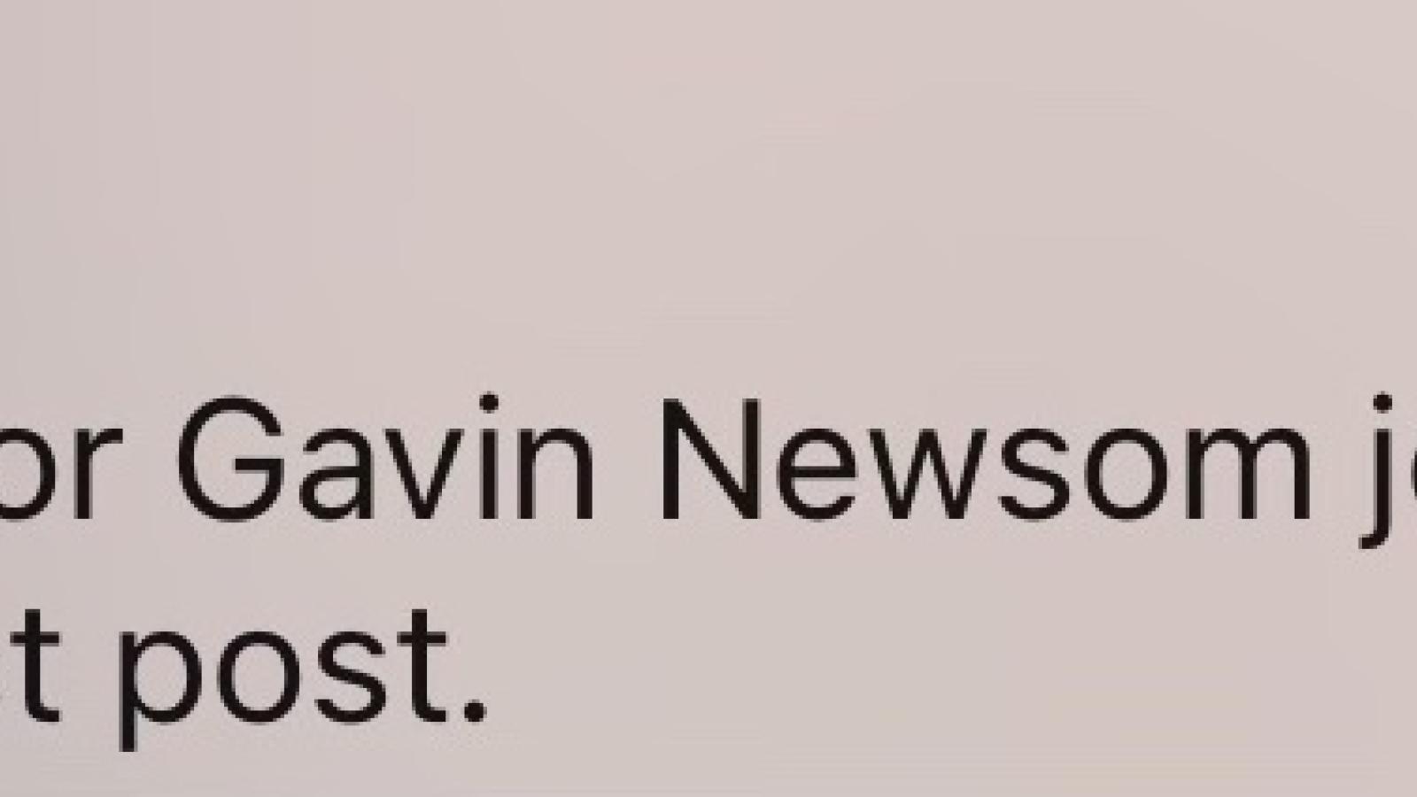 Truth Social announces Gavin Newsom joins platform, June 16, 2022