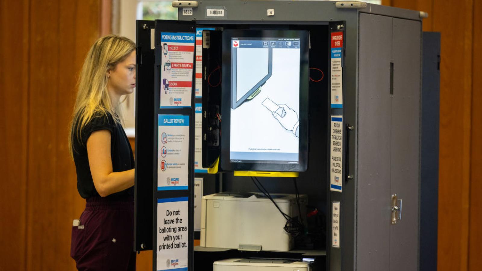An Atlanta-area polling place, Nov. 8, 2022