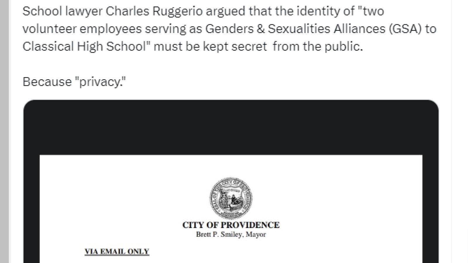 Nicole Solas calls out Providence Public Schools lawyer Charles Ruggerio
