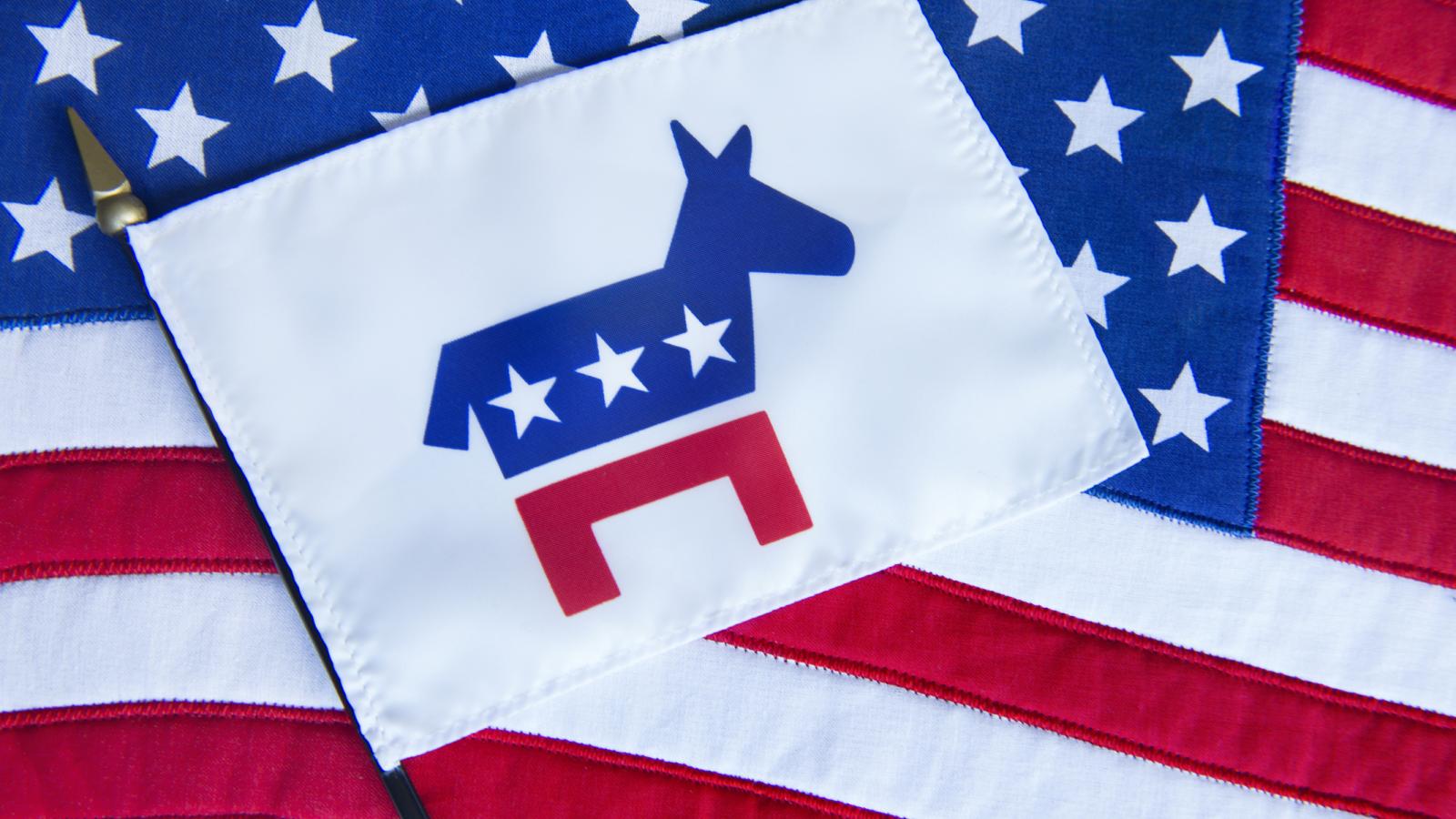 Democratic, DNC, American flag