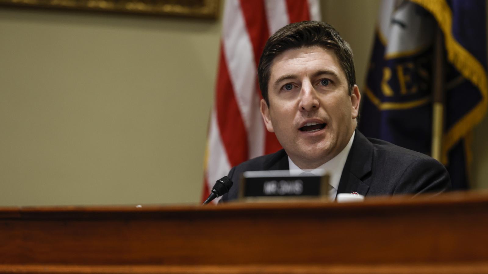 Ranking Member Bryan Steil (R-WI) speaks at a hearing with House Administration subcommittee on Elections in the Longworth House Office Building on June 22, 2022 in Washington, DC.
