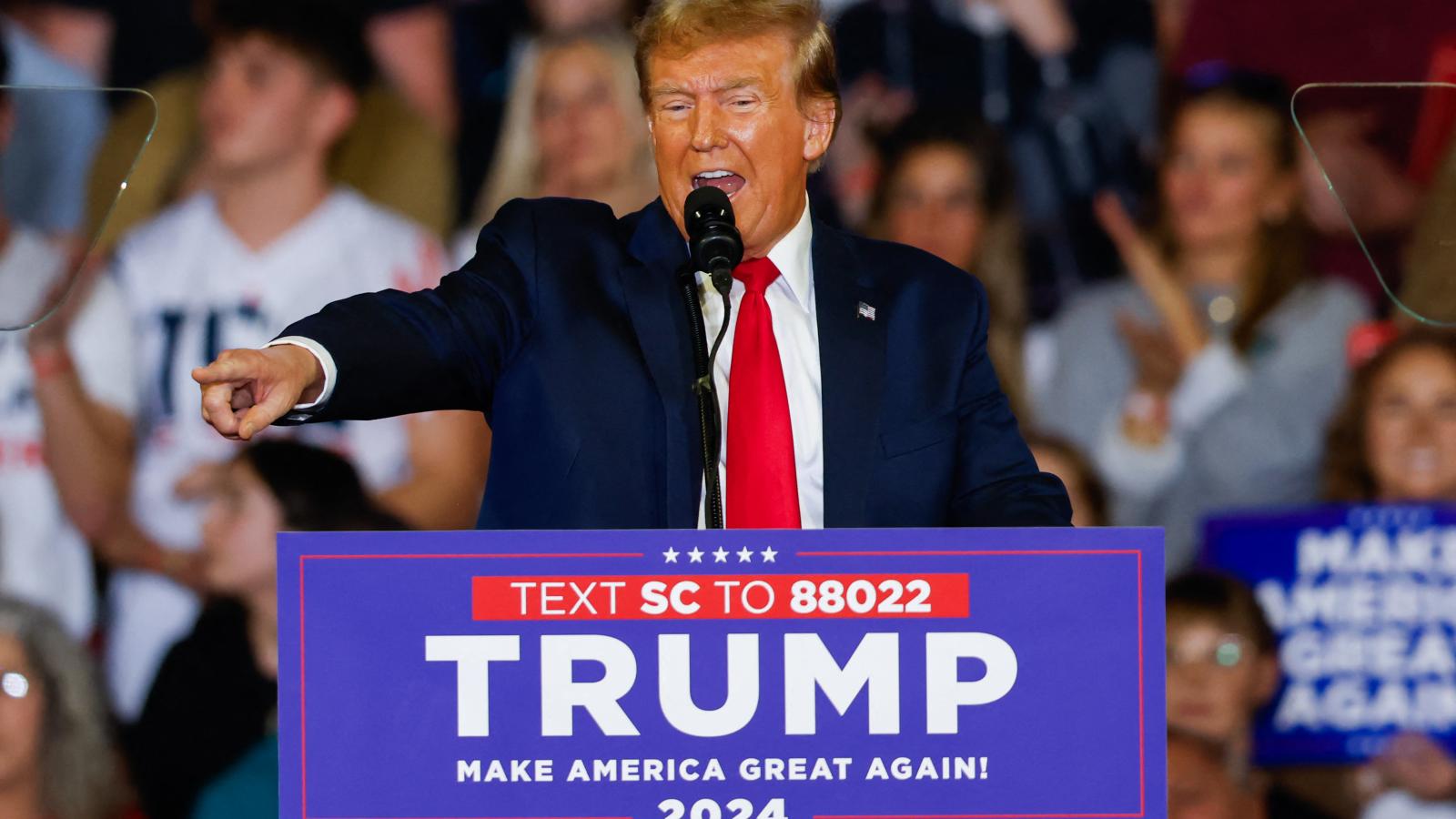 Donald Trump, Feb. 10, 2024, Conway, S.C.